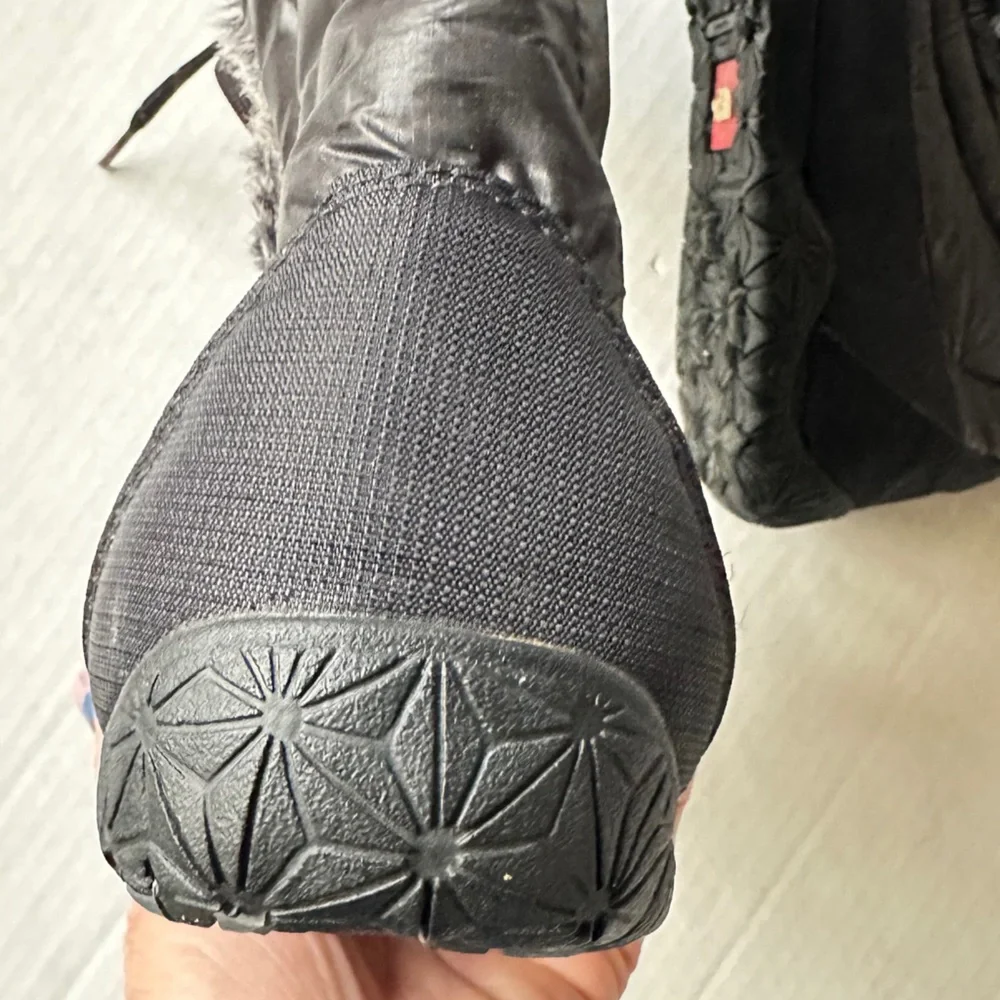 The North Face Women’s Nuptse Goose Down Faux Fur Puffer Boots Black Size 8‎